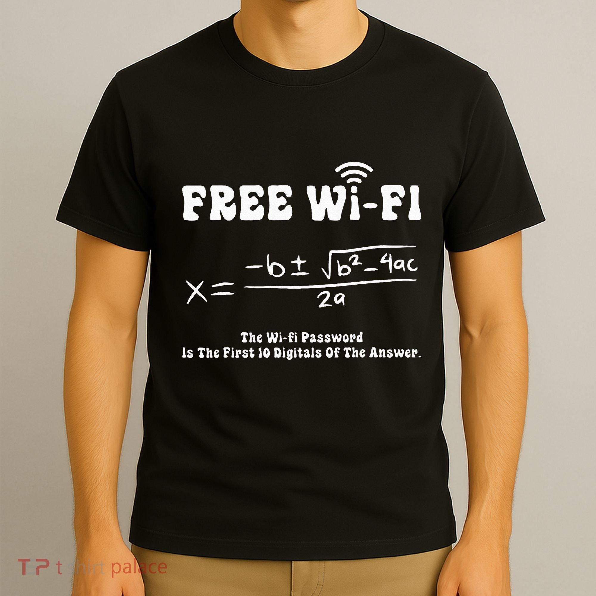 Free Wifi Funny 100 Days Of School Mathematics Calculation T-Shirt