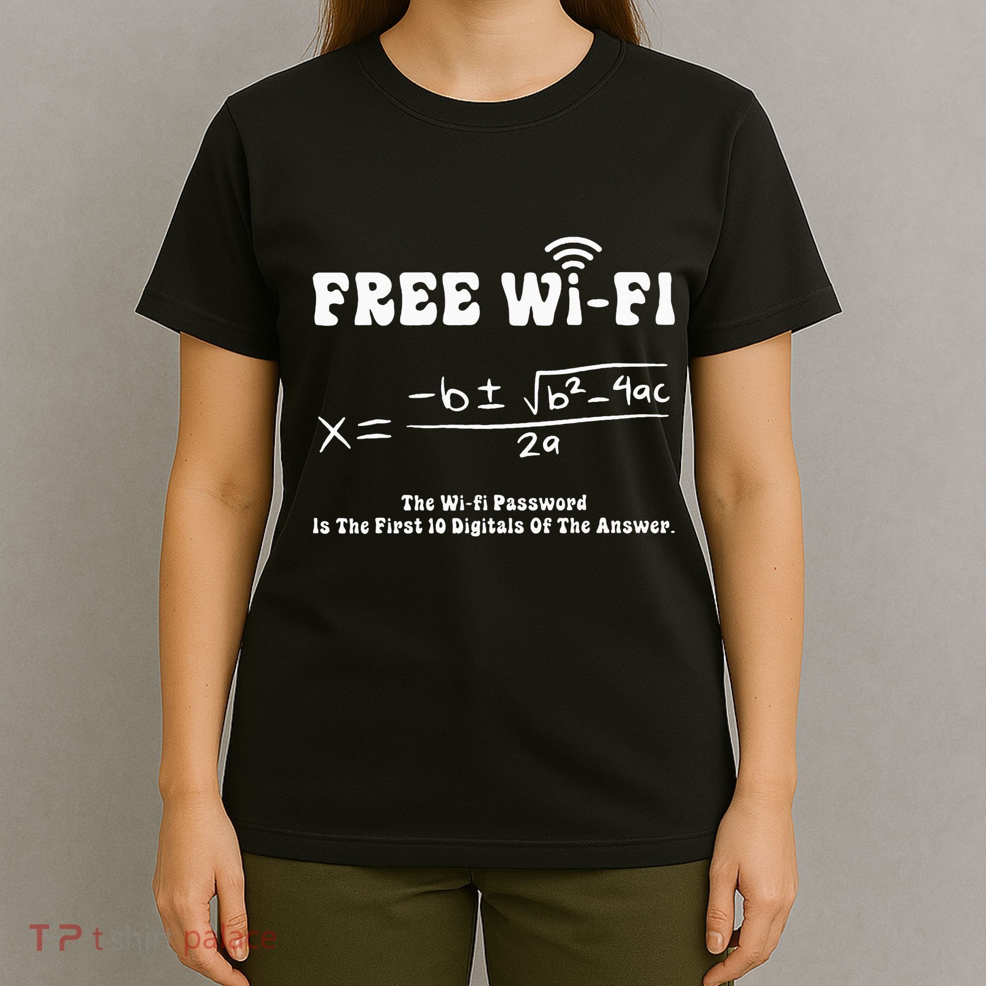 Free Wifi Funny 100 Days Of School Mathematics Calculation T-Shirt