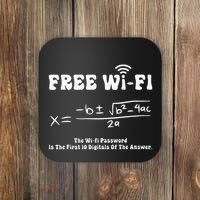 Free Wifi Funny 100 Days Of School Mathematics Calculation Coaster thumb 0