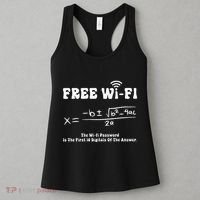 Free Wifi Funny 100 Days Of School Mathematics Calculation Women's Tank Top thumb 3