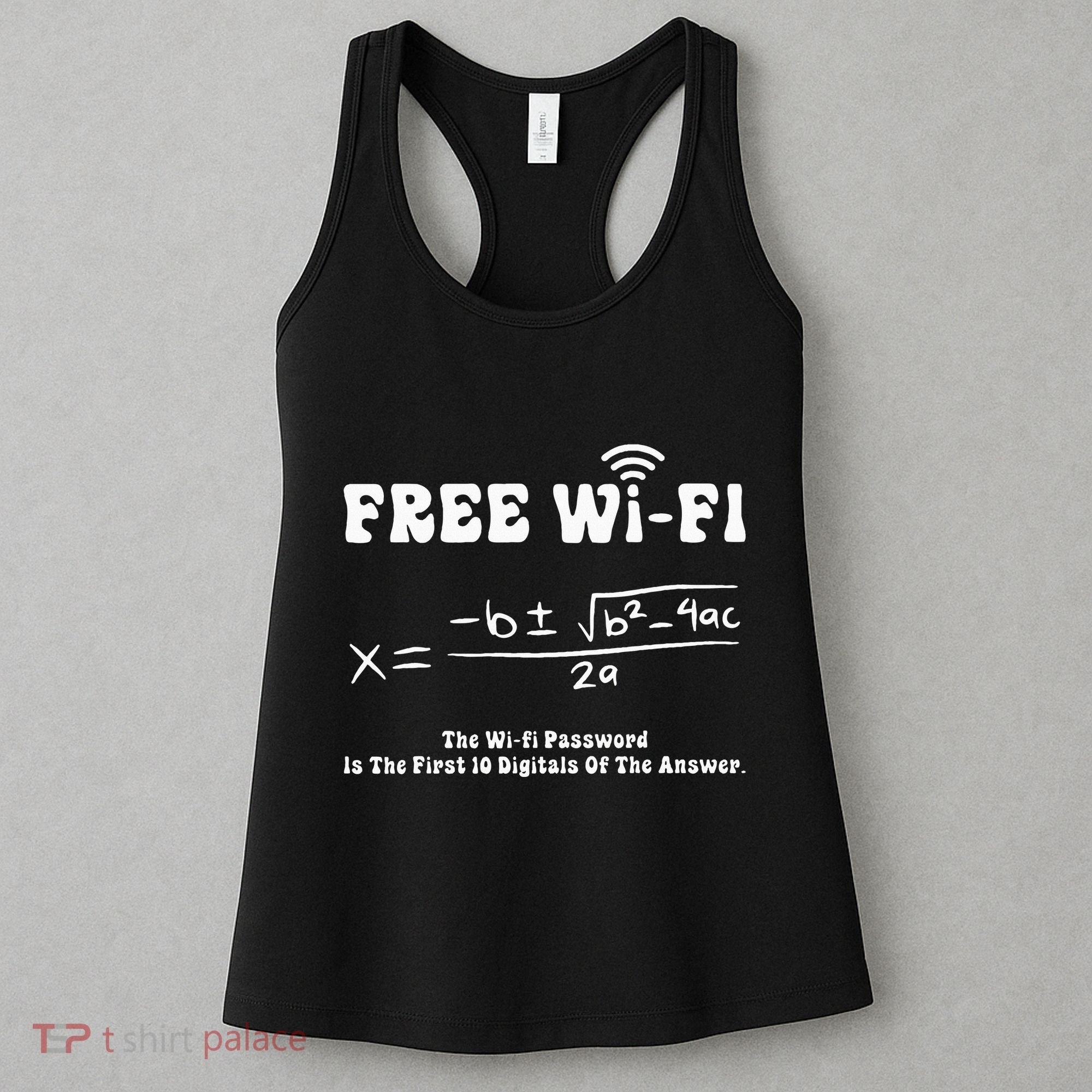 Free Wifi Funny 100 Days Of School Mathematics Calculation Women's Tank Top