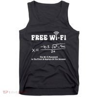 Free Wifi Funny 100 Days Of School Mathematics Calculation Tank Top thumb 0