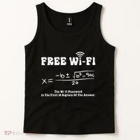 Free Wifi Funny 100 Days Of School Mathematics Calculation Tank Top thumb 2