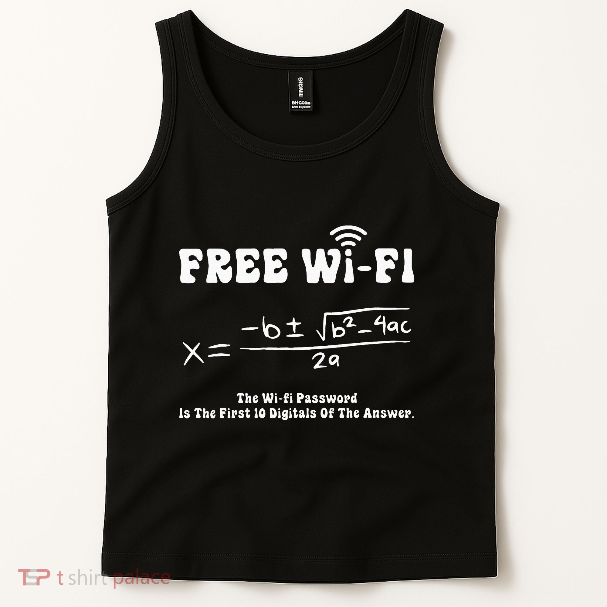 Free Wifi Funny 100 Days Of School Mathematics Calculation Tank Top