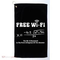 Free Wifi Funny 100 Days Of School Mathematics Calculation Golf Towel thumb 0