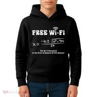 Free Wifi Funny 100 Days Of School Mathematics Calculation Kids Hoodie thumb 4