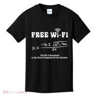 Free Wifi Funny 100 Days Of School Mathematics Calculation Kids T-Shirt thumb 0
