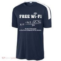 Free Wifi Funny 100 Days Of School Mathematics Calculation Sport-Tek Competitor United Soccer Jersey thumb 2