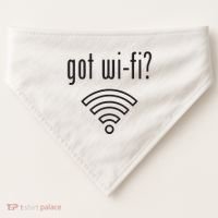 Funny Wifi For Internet Wifi Fan Got Wifi USA-Made Doggie Bandana thumb 0