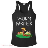 Funny Worm Farm Worm Vermiculture Ladies PosiCharge Competitor Racerback Tank thumb 0