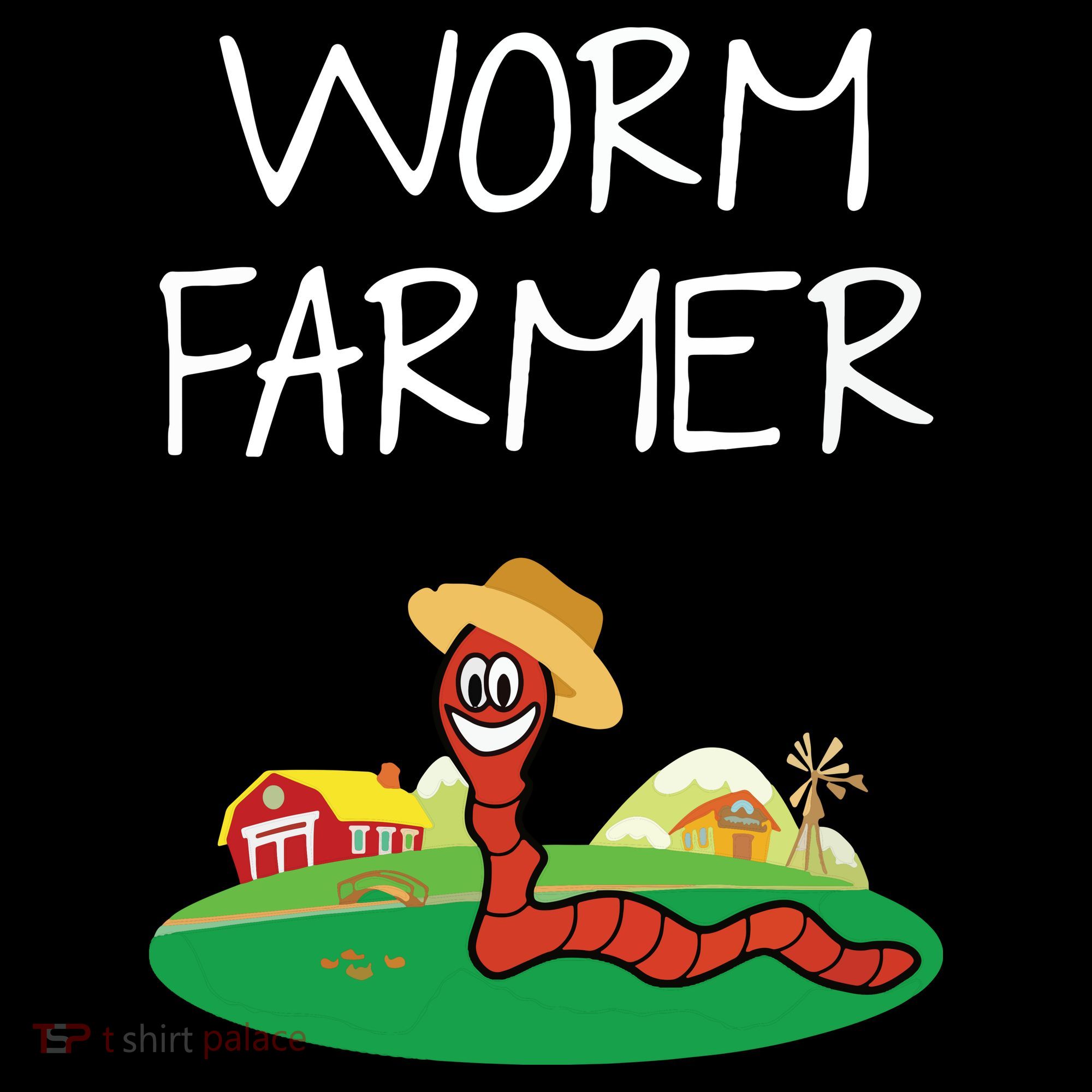 Funny Worm Farm Worm Vermiculture Ornament