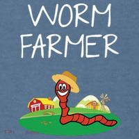 Funny Worm Farm Worm Vermiculture Garment-Dyed Sweatshirt thumb 2