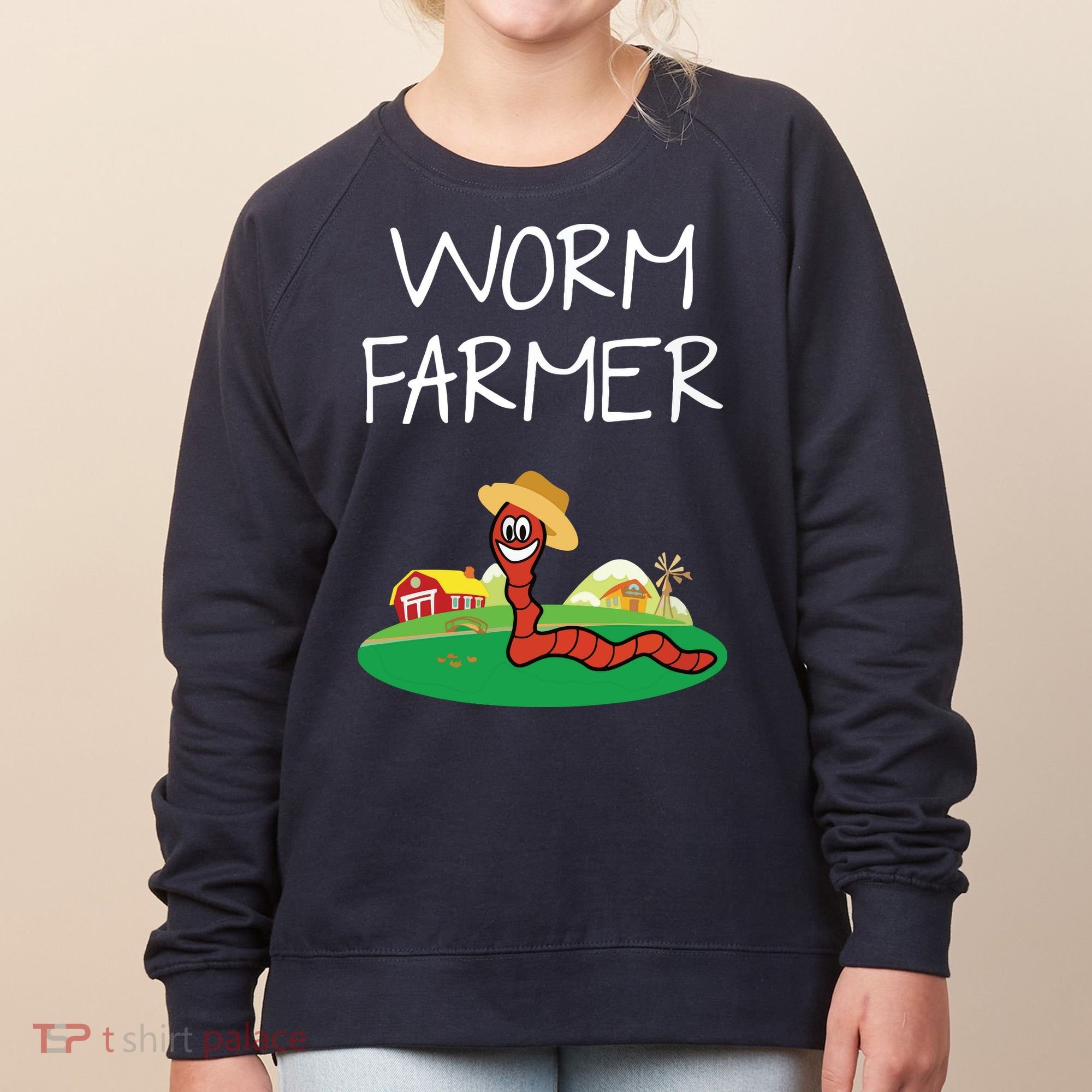 Funny Worm Farm Worm Vermiculture Women's Sweatshirt