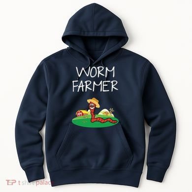 Funny Worm Farm Worm Vermiculture Hoodie