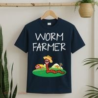 Funny Worm Farm Worm Vermiculture T-Shirt thumb 2