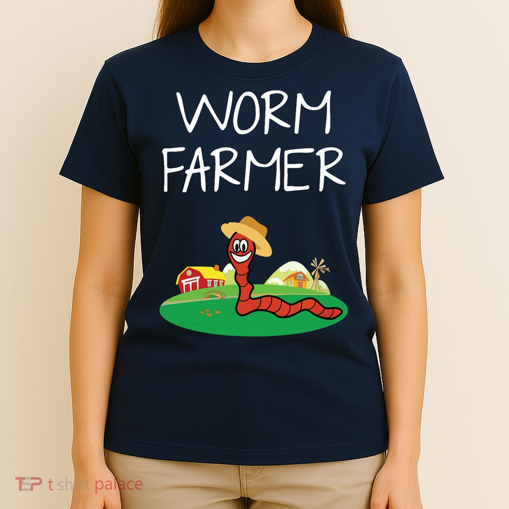 Funny Worm Farm Worm Vermiculture T-Shirt