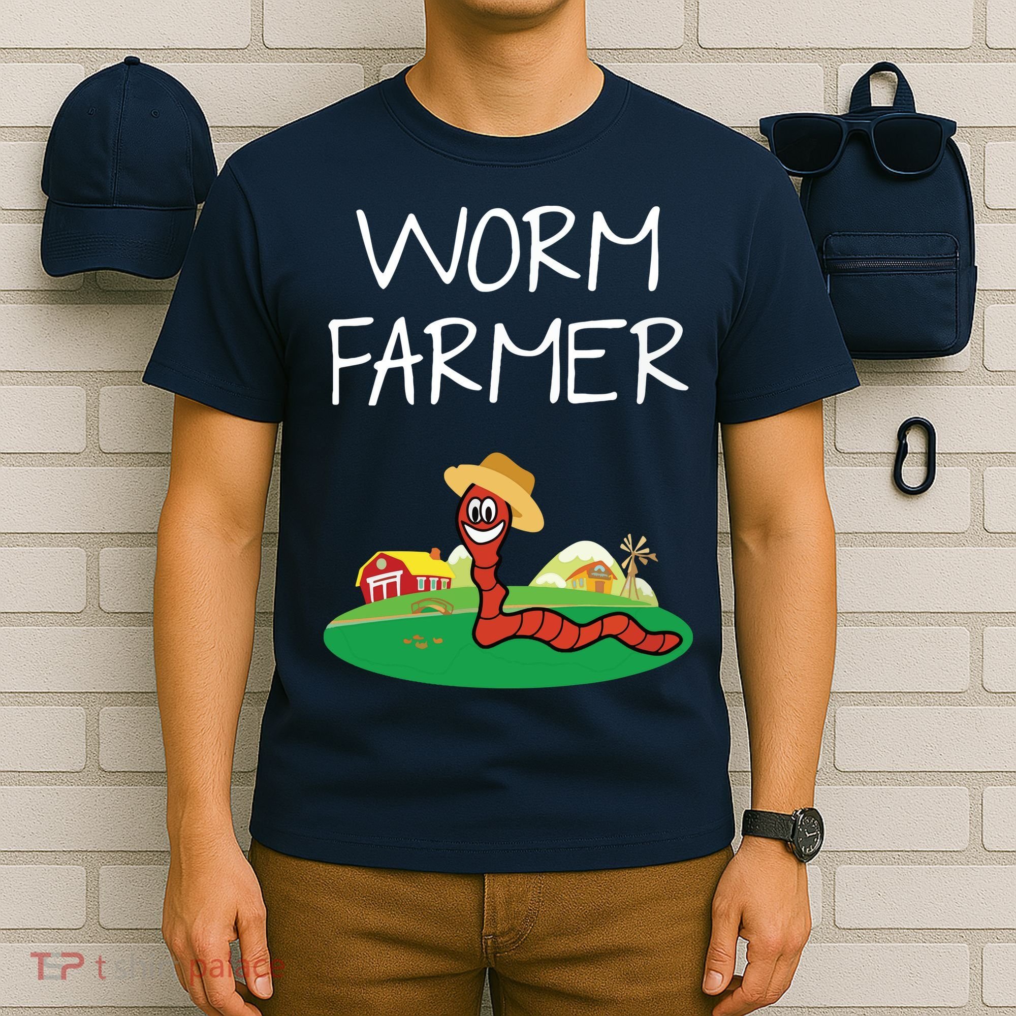 Funny Worm Farm Worm Vermiculture T-Shirt