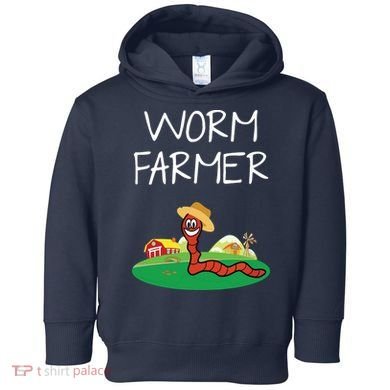 Funny Worm Farm Worm Vermiculture Toddler Hoodie