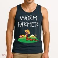 Funny Worm Farm Worm Vermiculture Tank Top thumb 3