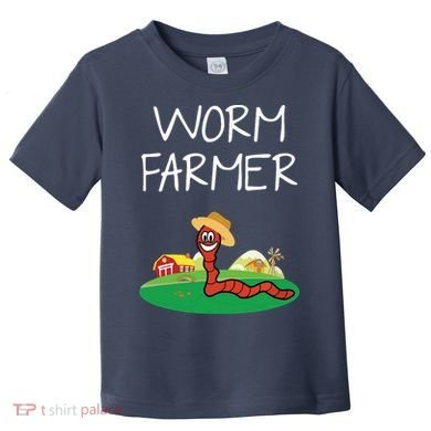 Funny Worm Farm Worm Vermiculture Toddler T-Shirt