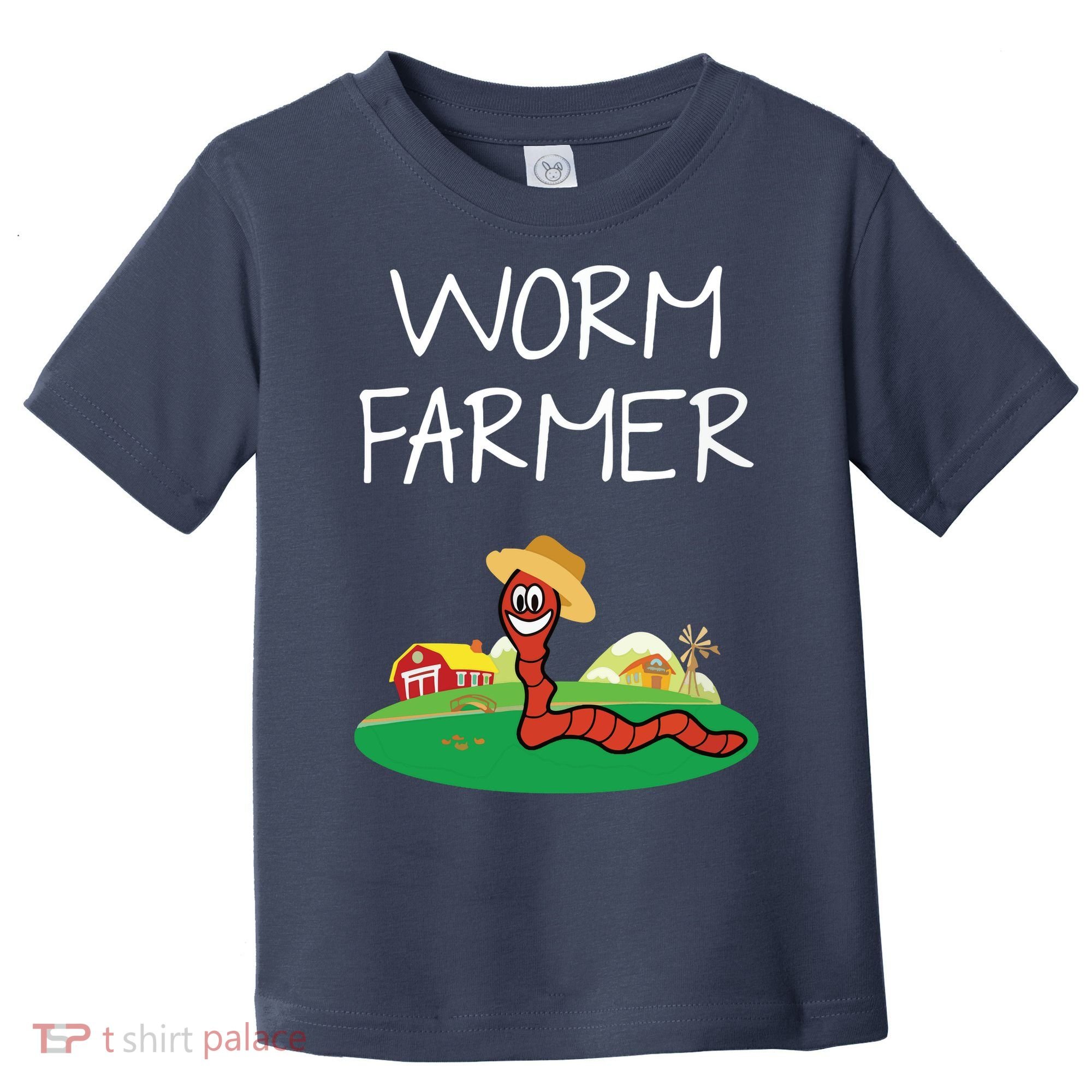 Funny Worm Farm Worm Vermiculture Toddler T-Shirt