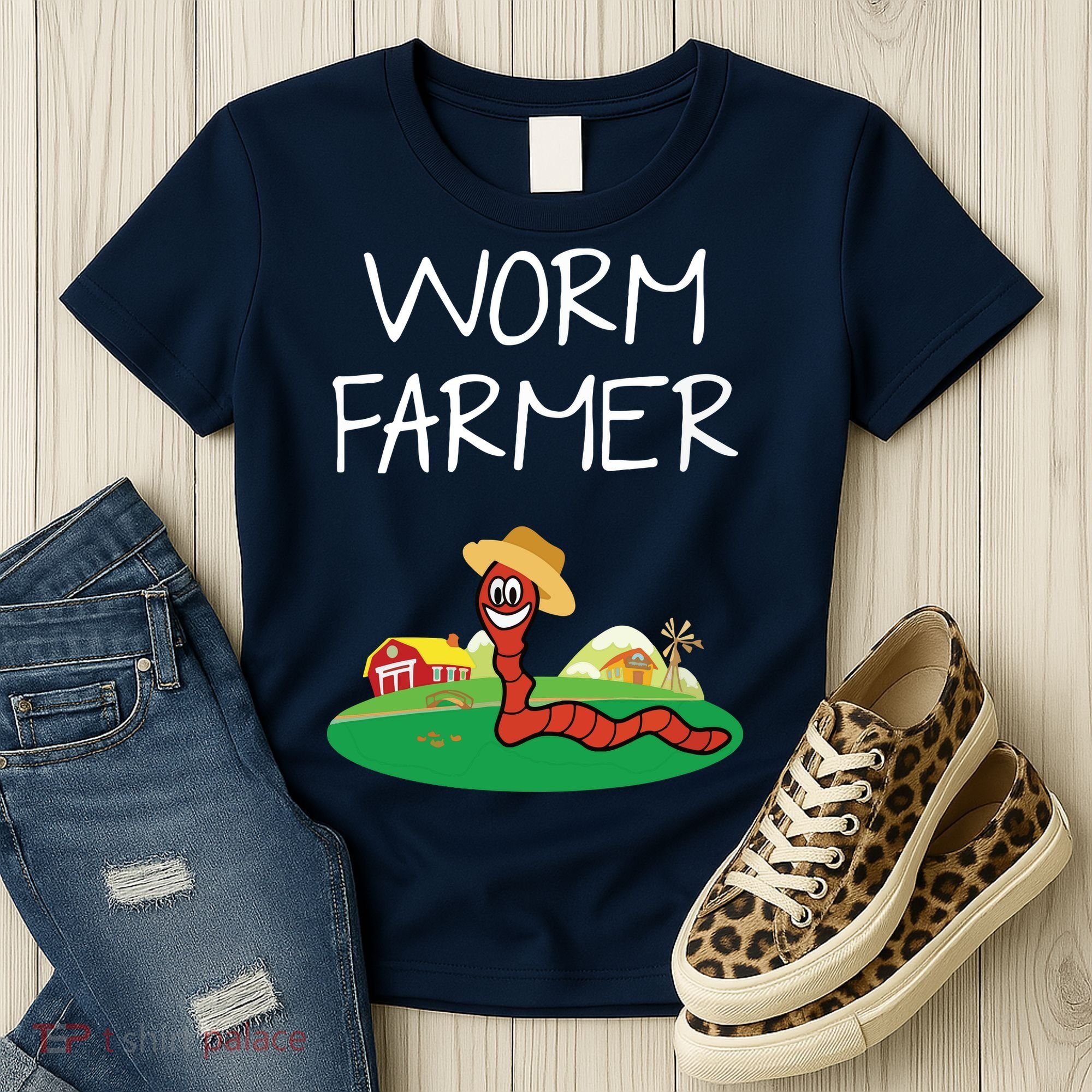 Funny Worm Farm Worm Vermiculture Women's T-Shirt