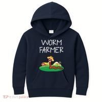 Funny Worm Farm Worm Vermiculture Kids Hoodie thumb 0
