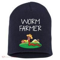 Funny Worm Farm Worm Vermiculture Short Acrylic Beanie thumb 0