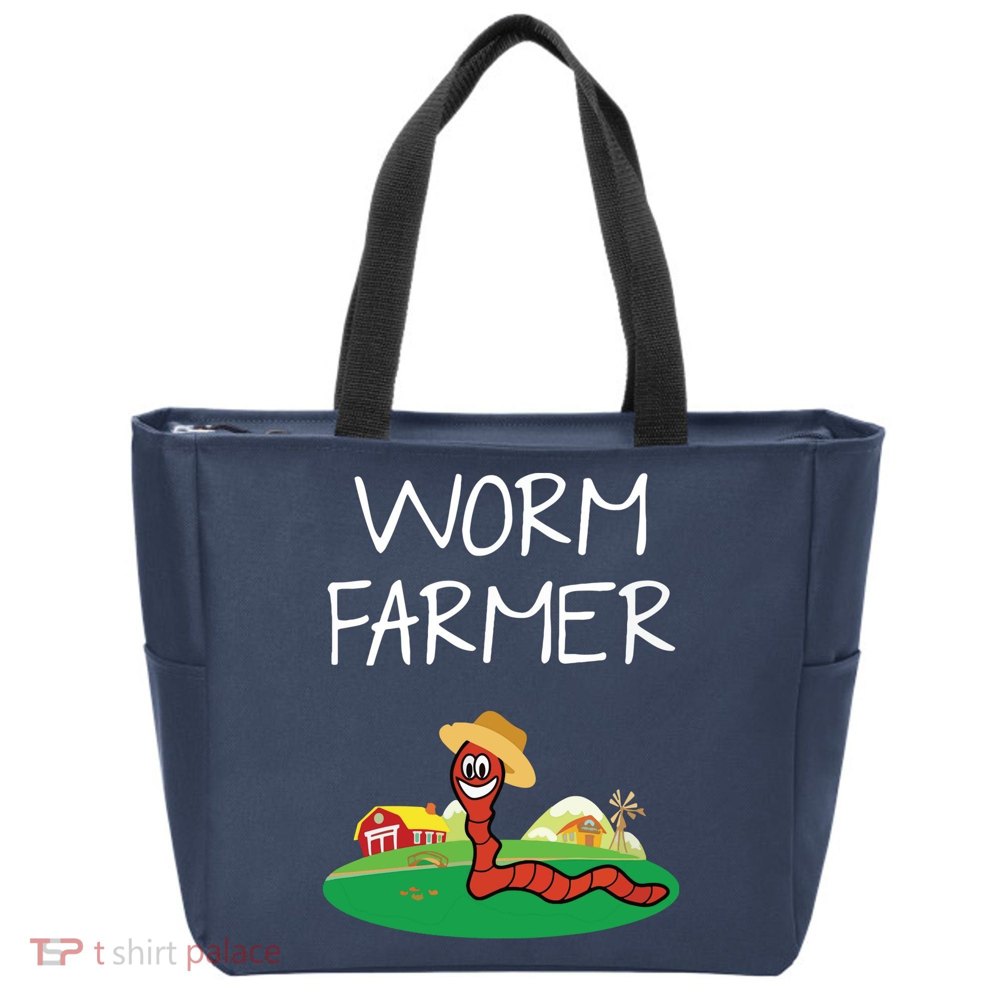 Funny Worm Farm Worm Vermiculture Tote Bag