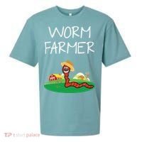 Funny Worm Farm Worm Vermiculture Sueded Cloud Jersey T-Shirt thumb 0