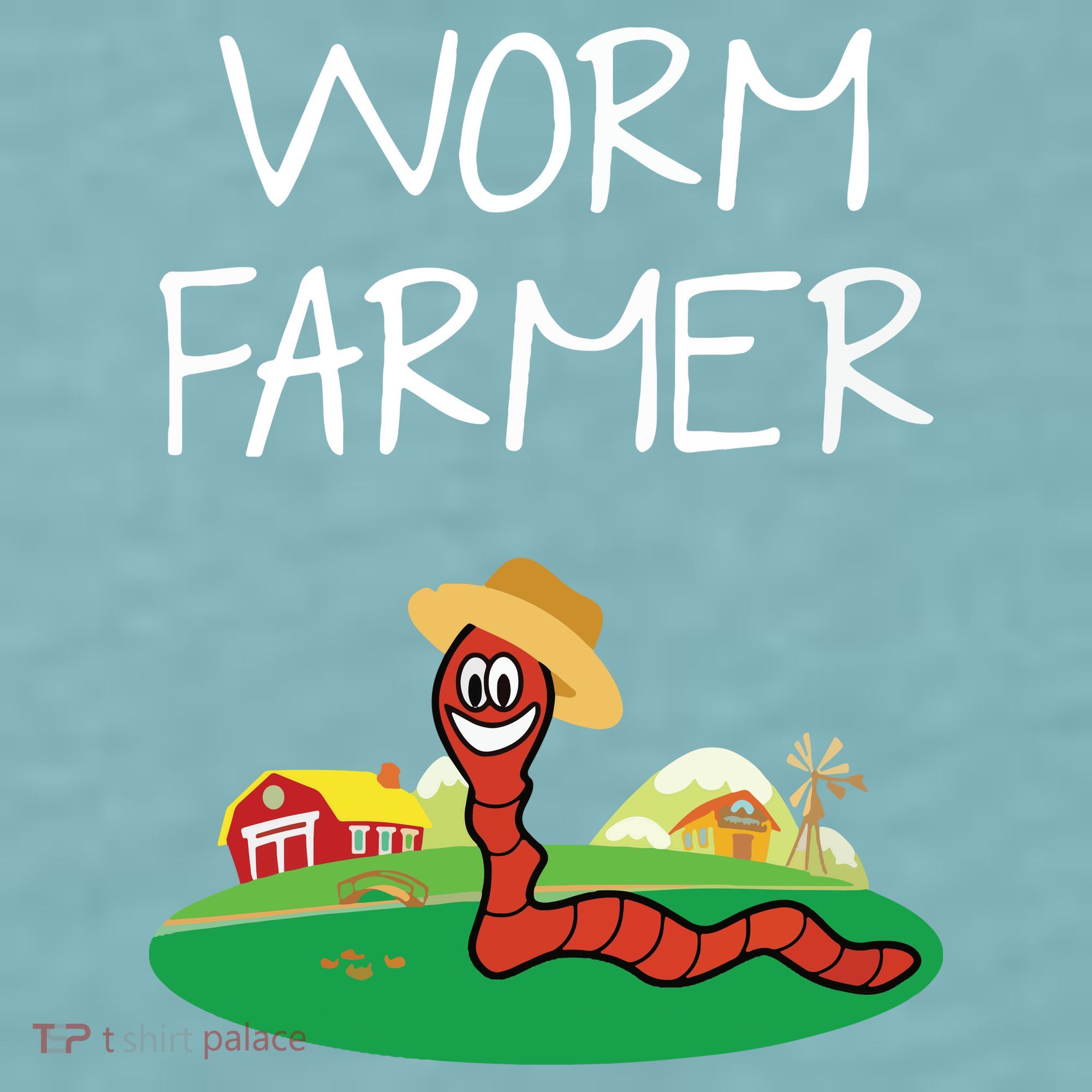 Funny Worm Farm Worm Vermiculture Sueded Cloud Jersey T-Shirt
