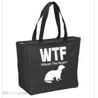 Ferret Wtf Funny Where’s The Ferret Tote Bag thumb 2