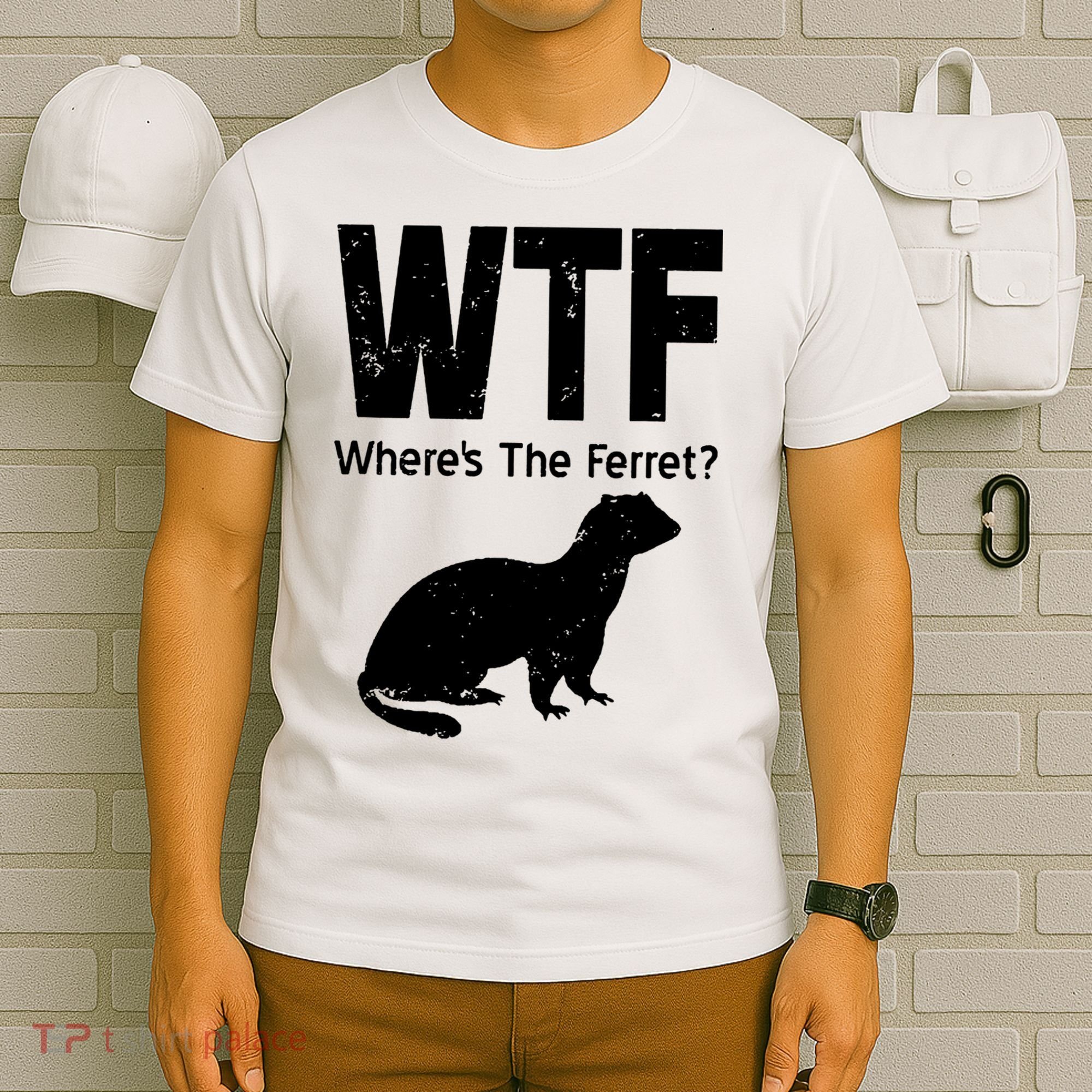 Ferret Wtf Funny Where’s The Ferret T-Shirt