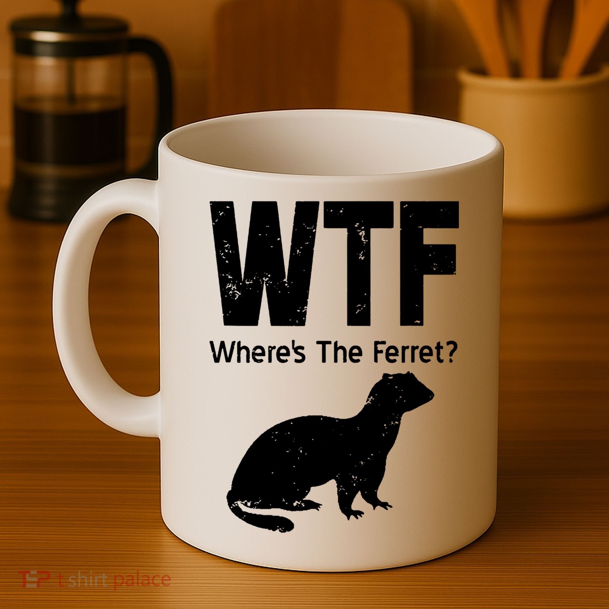 Ferret Wtf Funny Where’s The Ferret Coffee Mug