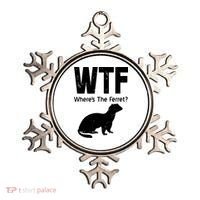 Ferret Wtf Funny Where’s The Ferret Ornament thumb 0