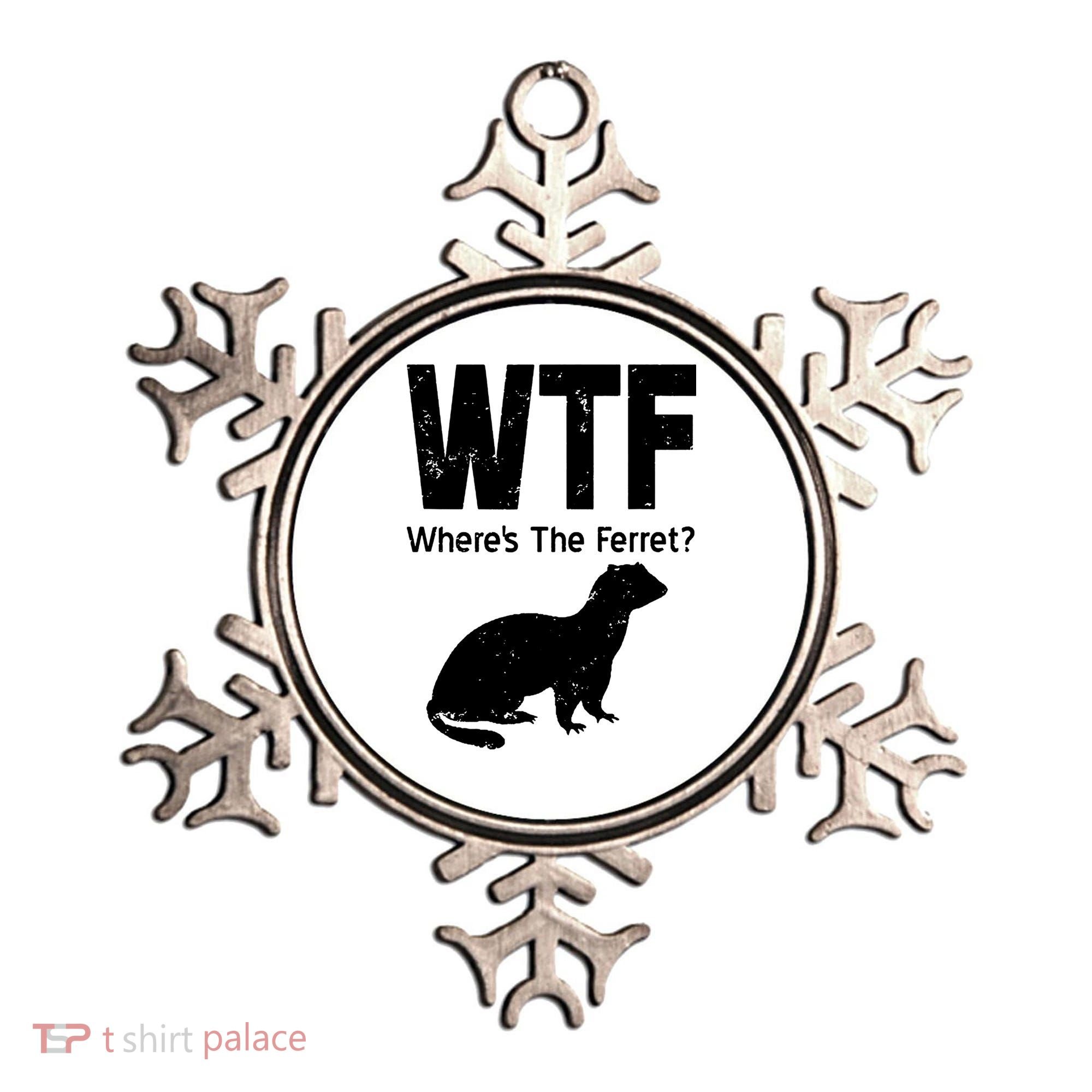 Ferret Wtf Funny Where’s The Ferret Ornament