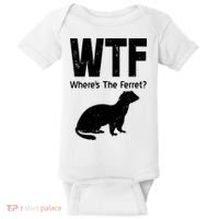 Ferret Wtf Funny Where’s The Ferret Baby Bodysuit thumb 0