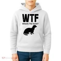Ferret Wtf Funny Where’s The Ferret Kids Hoodie thumb 4
