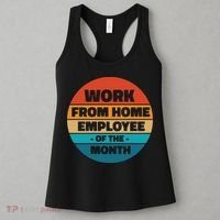 Funny Work From Home Employee Of The Month Retro Women's Tank Top thumb 3