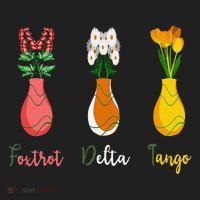 Floral Wildflowers Foxtrots Deltas Tangos Funny Florist Women's Sweatshirt thumb 2
