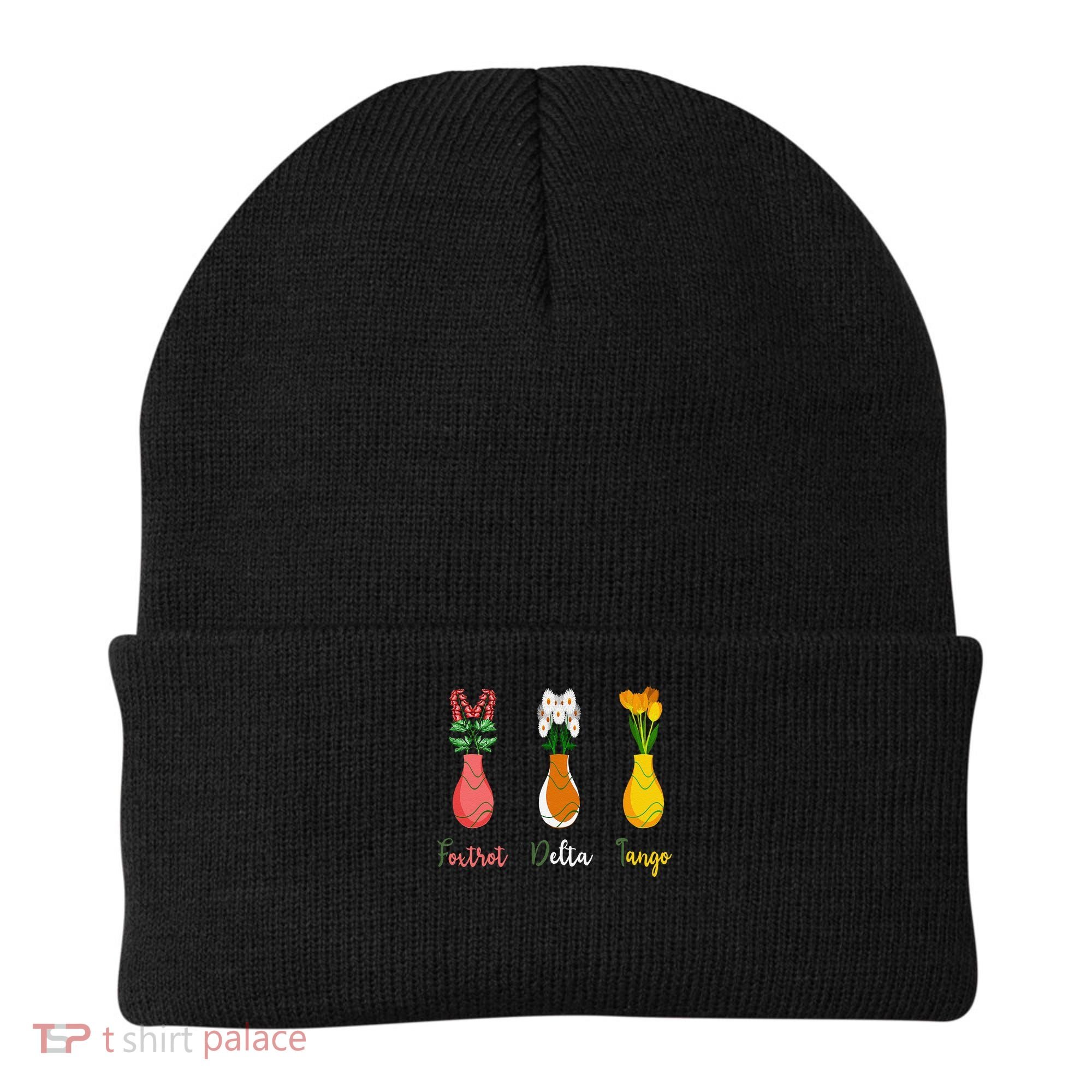 Floral Wildflowers Foxtrots Deltas Tangos Funny Florist Beanie