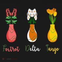 Floral Wildflowers Foxtrots Deltas Tangos Funny Florist Tank Top thumb 6