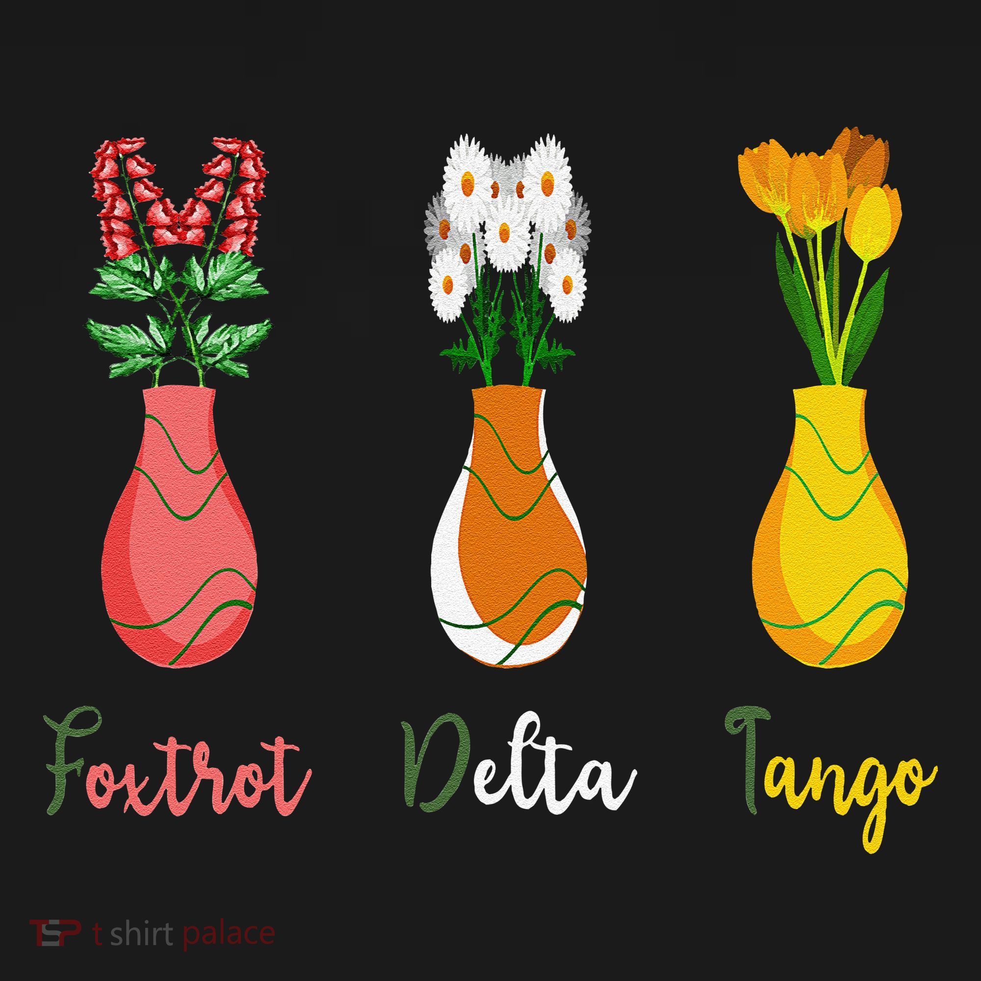 Floral Wildflowers Foxtrots Deltas Tangos Funny Florist Tank Top