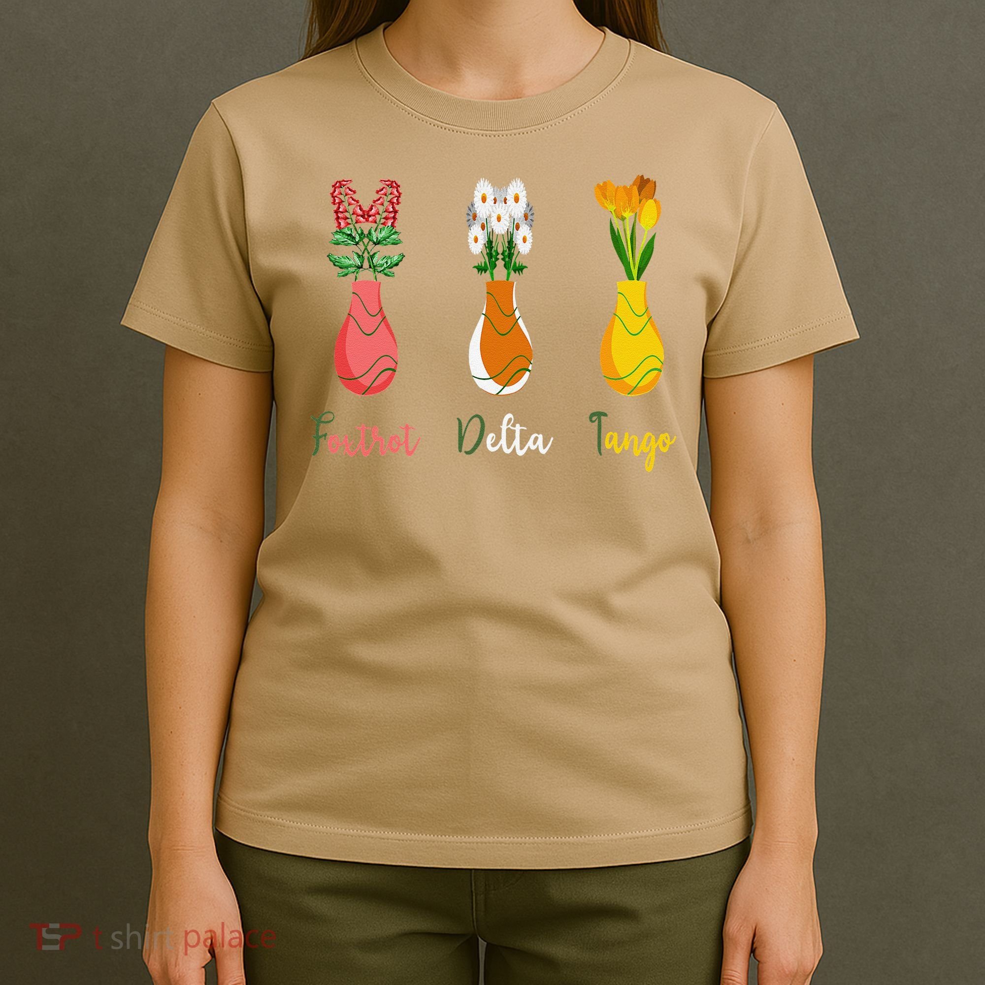 Floral Wildflowers Foxtrots Deltas Tangos Funny Florist T-Shirt
