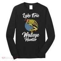 Funny Walleye Fishing Lake Erie Walleye Hunter Long Sleeve Shirt thumb 0