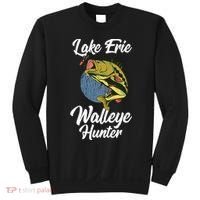 Funny Walleye Fishing Lake Erie Walleye Hunter Sweatshirt thumb 0