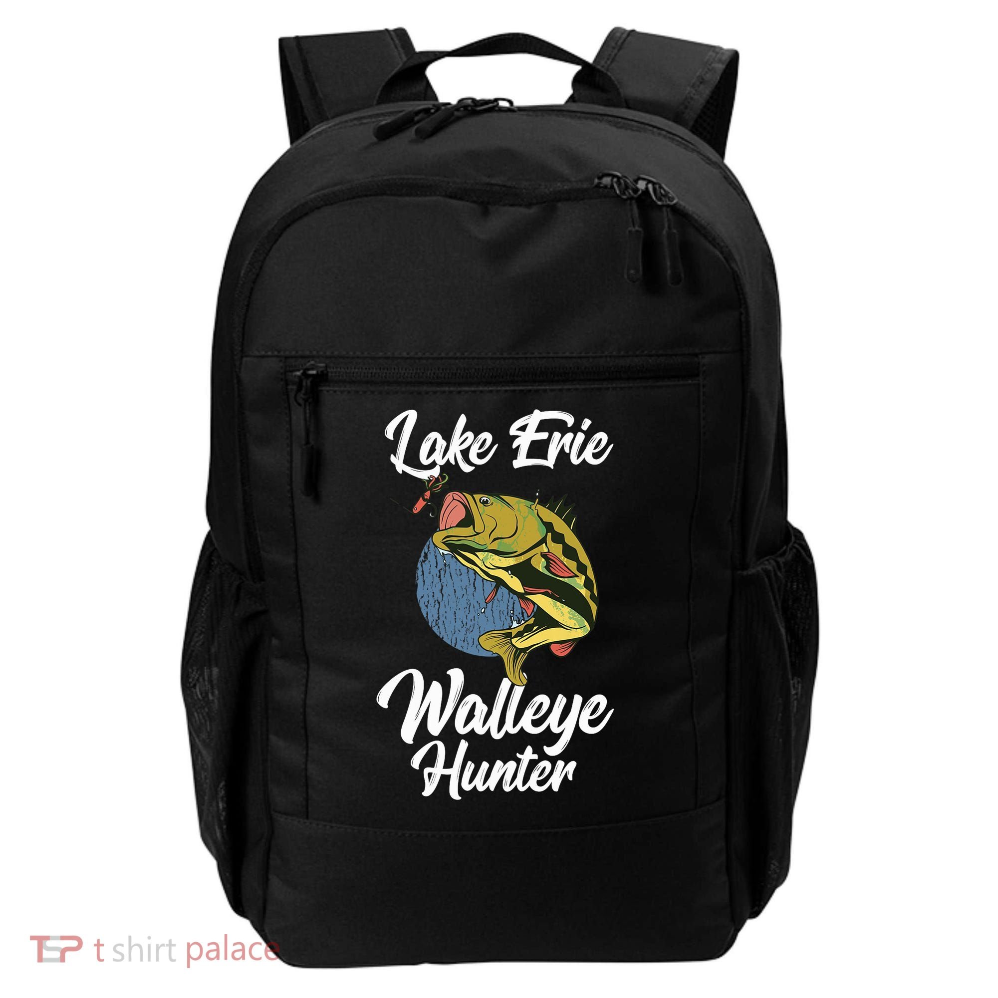 Funny Walleye Fishing Lake Erie Walleye Hunter Backpack