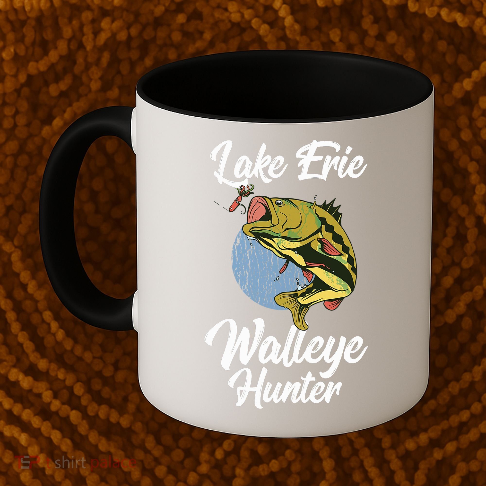 Funny Walleye Fishing Lake Erie Walleye Hunter Coffee Mug