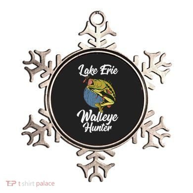 Funny Walleye Fishing Lake Erie Walleye Hunter Ornament
