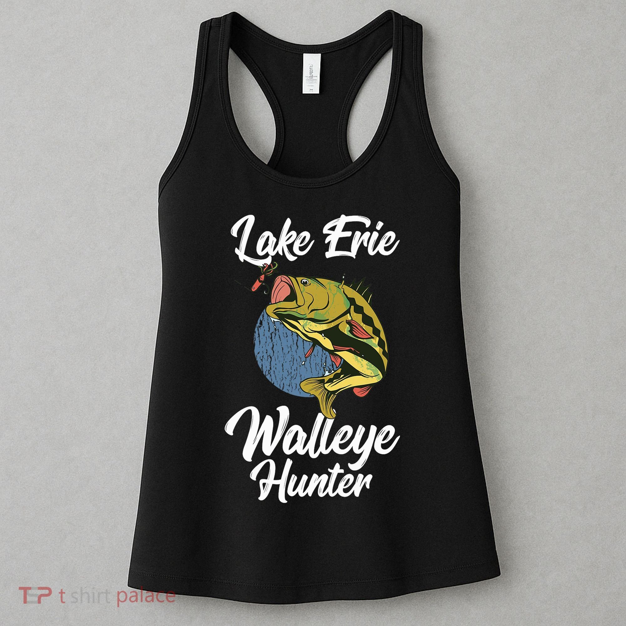 Funny Walleye Fishing Lake Erie Walleye Hunter Women's Tank Top